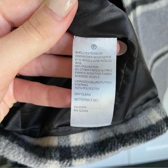 Pure Navy Plaid wool coat - Picture 6 of 7